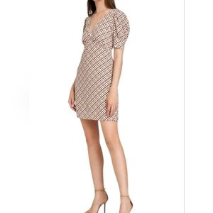 WAYF Sunrise Puff Sleeve Mini Dress NWT- Size S